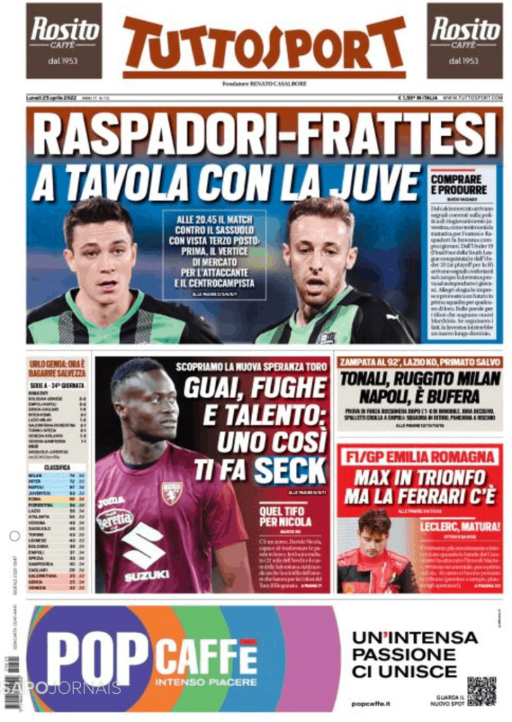 Tuttosport (25 abr 2022) – Jornais e Revistas