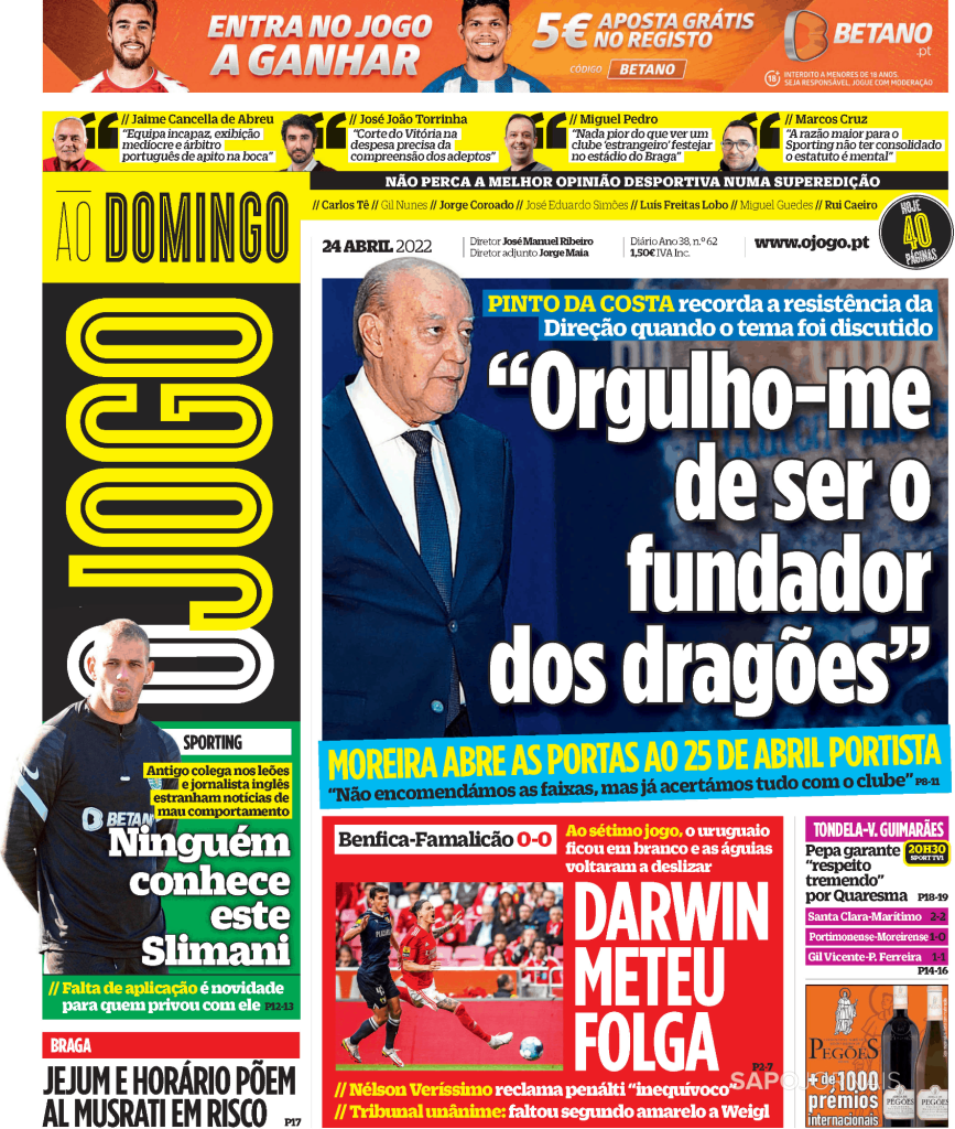 O Jogo (24 abr 2022) – Jornais e Revistas