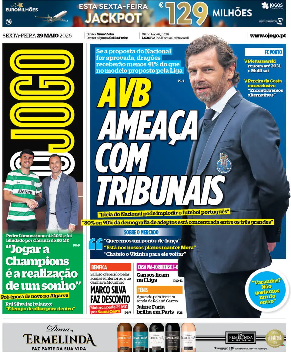 Capa O Jogo de 29/05/2026 — FC Porto