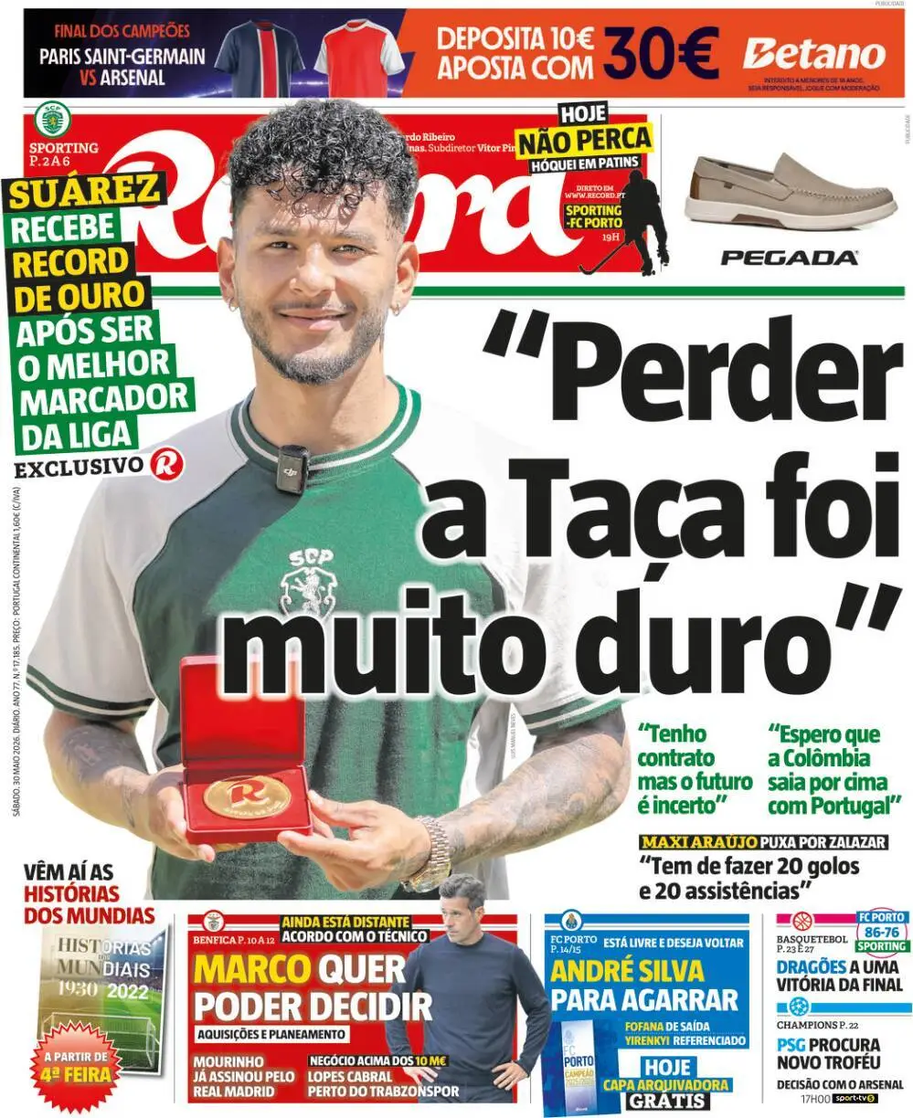 Capa Record de 30/05/2026 — FC Porto
