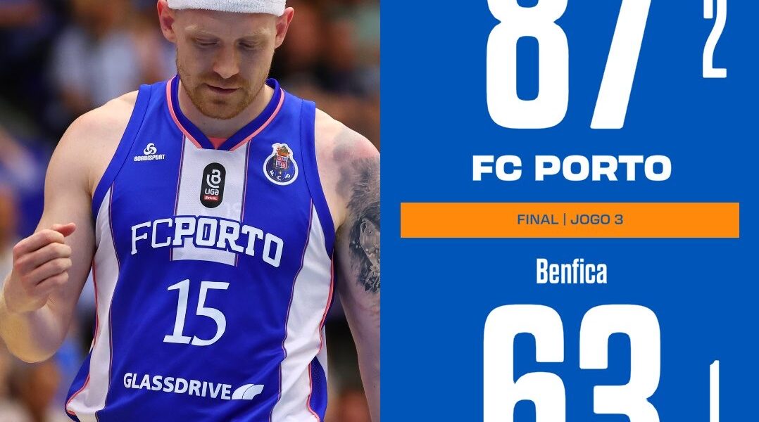 FC Porto Basket a uma vitória do título nacional após triunfo no Jogo 3 da final da LPB
