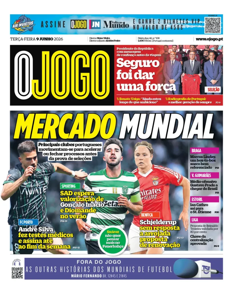 Capa O Jogo de 9 Jun 2026 — FC Porto