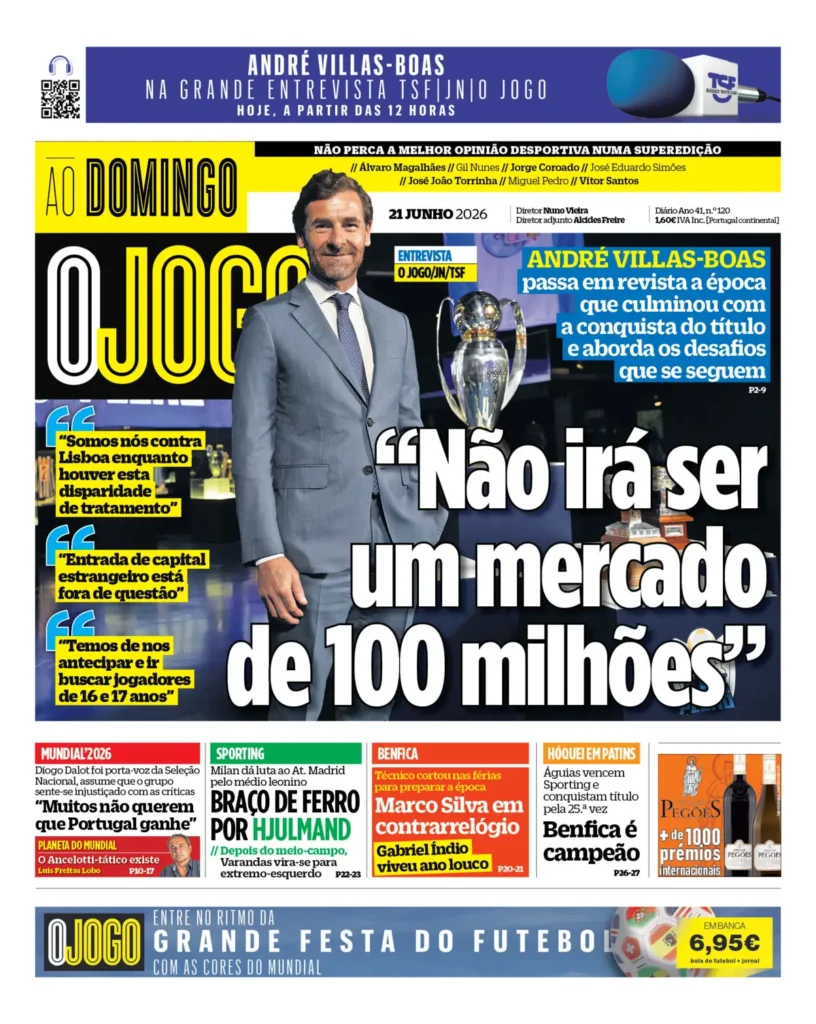 Capa O Jogo de 21 Jun 2026 — FC Porto