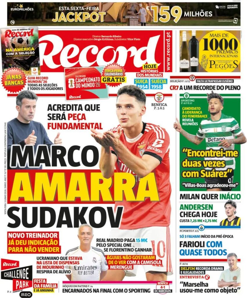 Capa Record de 5 Jun 2026 — FC Porto