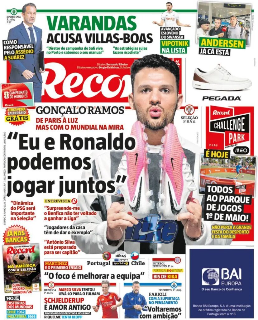 Capa Record de 6 Jun 2026 — FC Porto