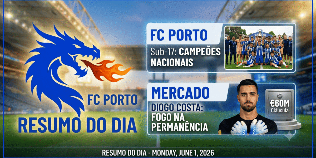 Resumo Diário Super Portistas: 1 de Junho de 2026