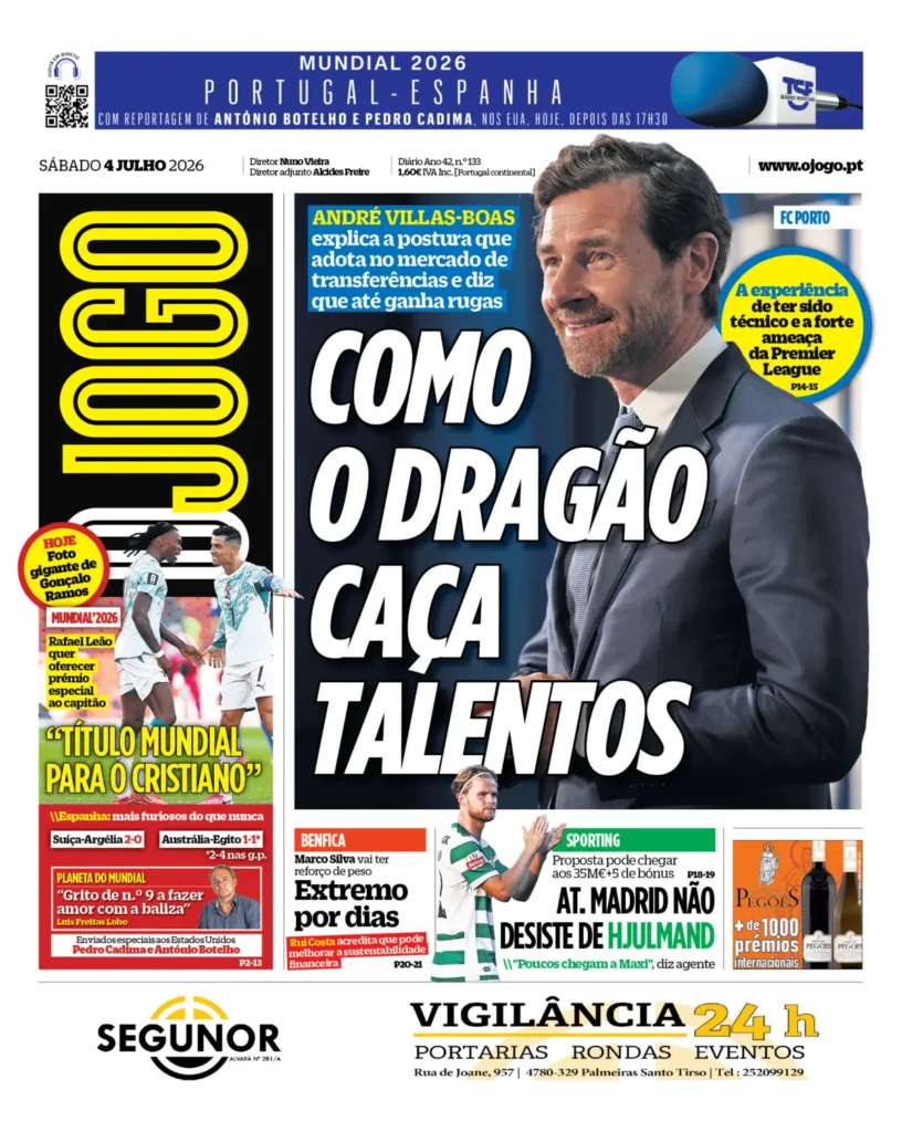 Capa O Jogo de 4 Jul 2026 — FC Porto