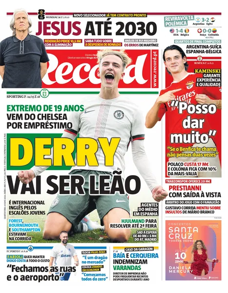 Capa Record de 08/07/2026 — FC Porto