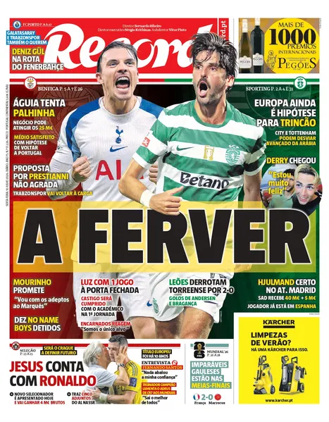 Capa Record de 10/07/2026 — FC Porto