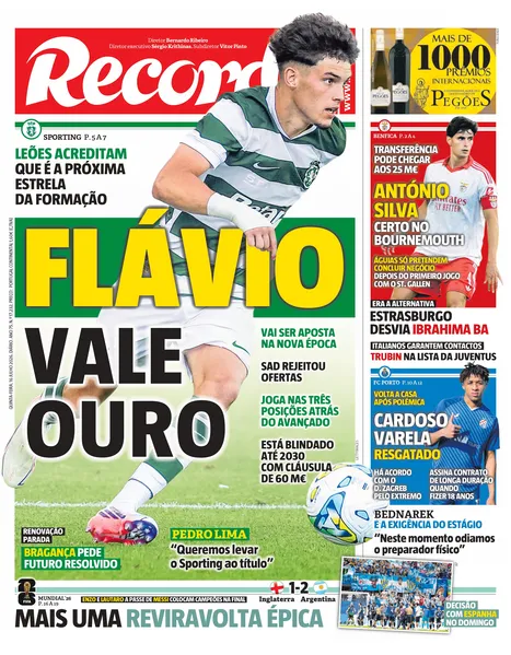 Capa Record de 16/07/2026 — FC Porto
