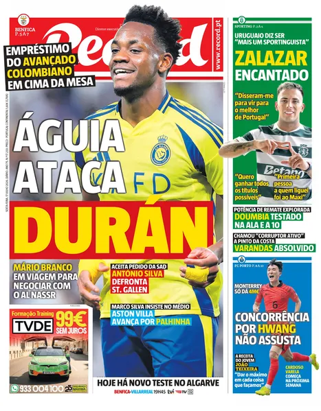 Capa Record de 17/07/2026 — FC Porto
