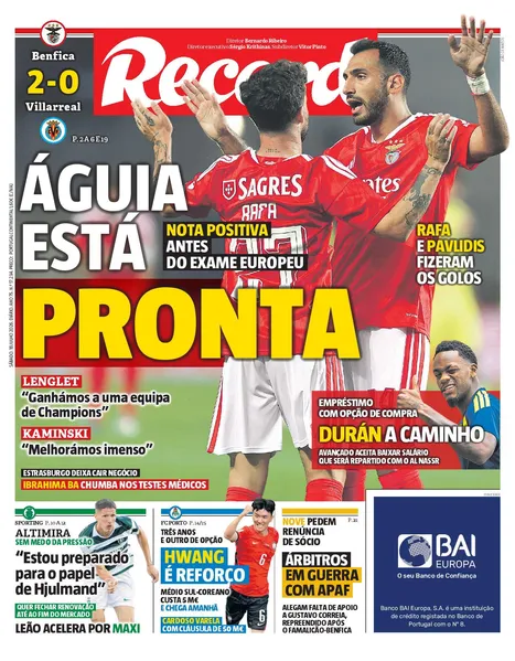 Capa Record de 18/07/2026 — FC Porto