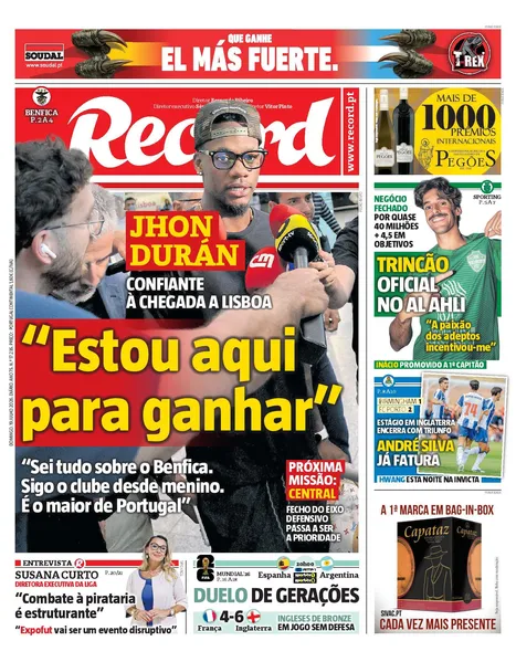 Capa Record de 19/07/2026 — FC Porto