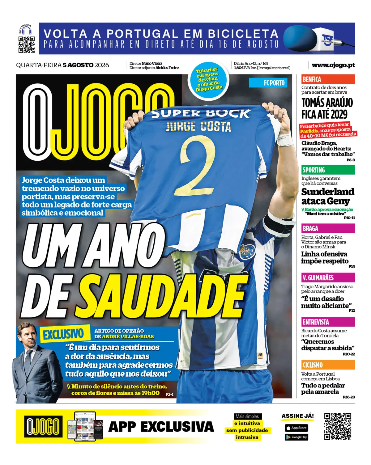 Capa O Jogo de 05/08/2026 — FC Porto