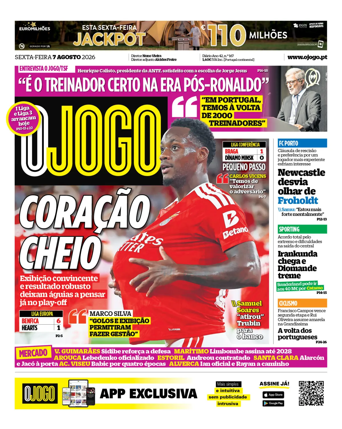Capa O Jogo de 07/08/2026 — FC Porto