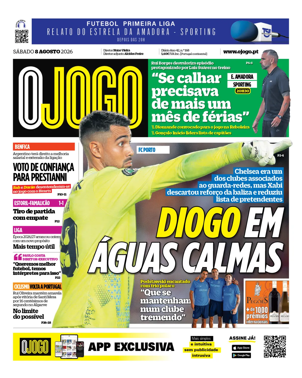 Capa O Jogo de 08/08/2026 — FC Porto