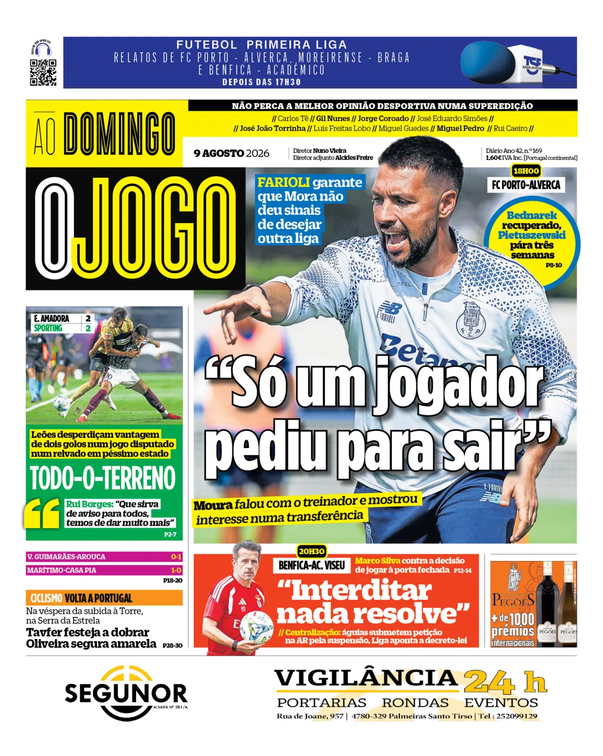 Capa O Jogo de 09/08/2026 — FC Porto