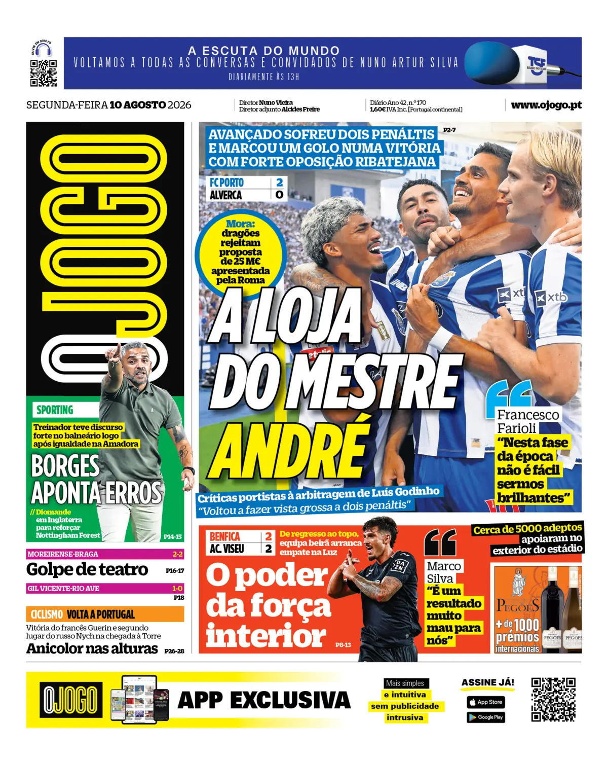 Capa O Jogo de 10/08/2026 — FC Porto