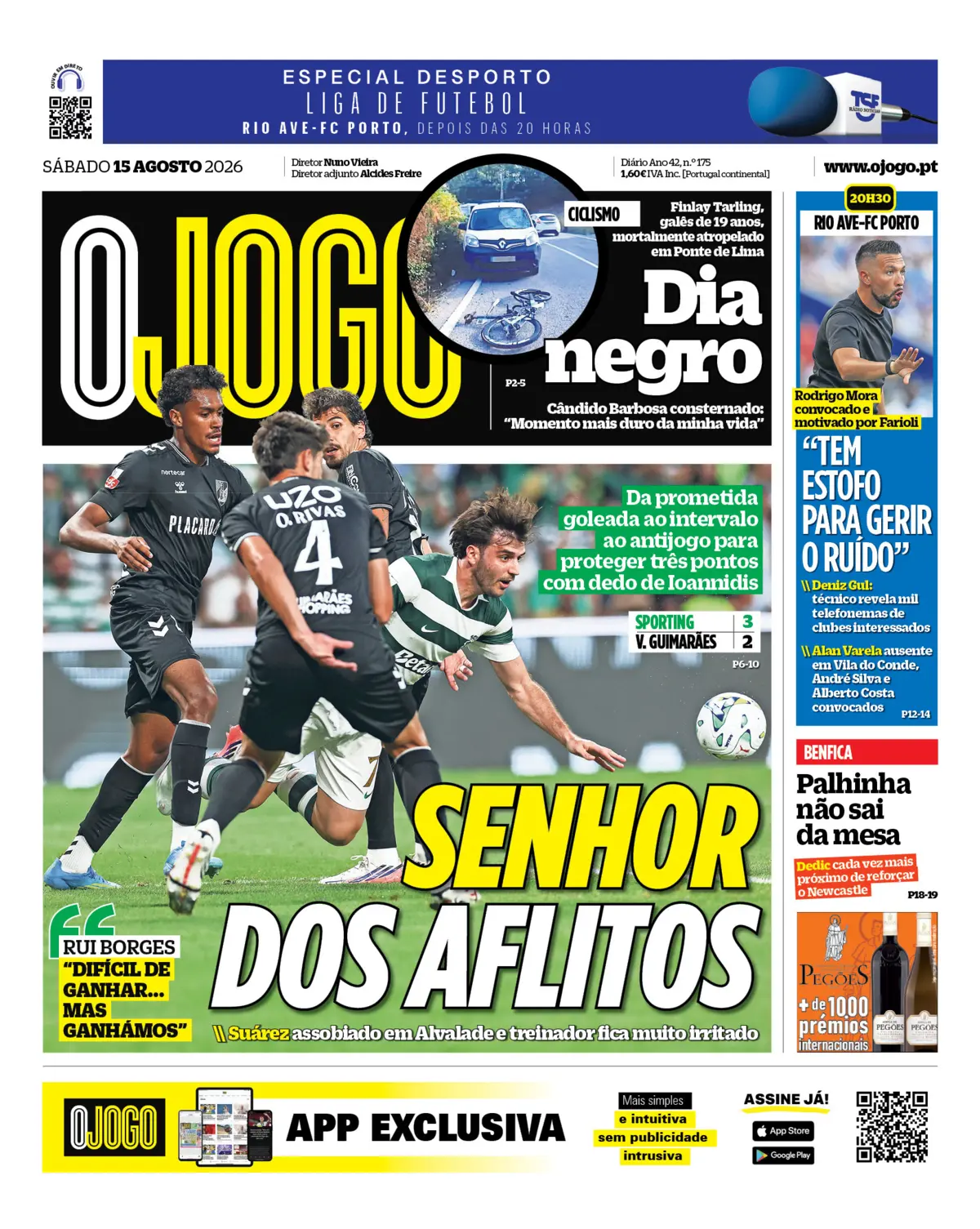 Capa O Jogo de 15/08/2026 — FC Porto