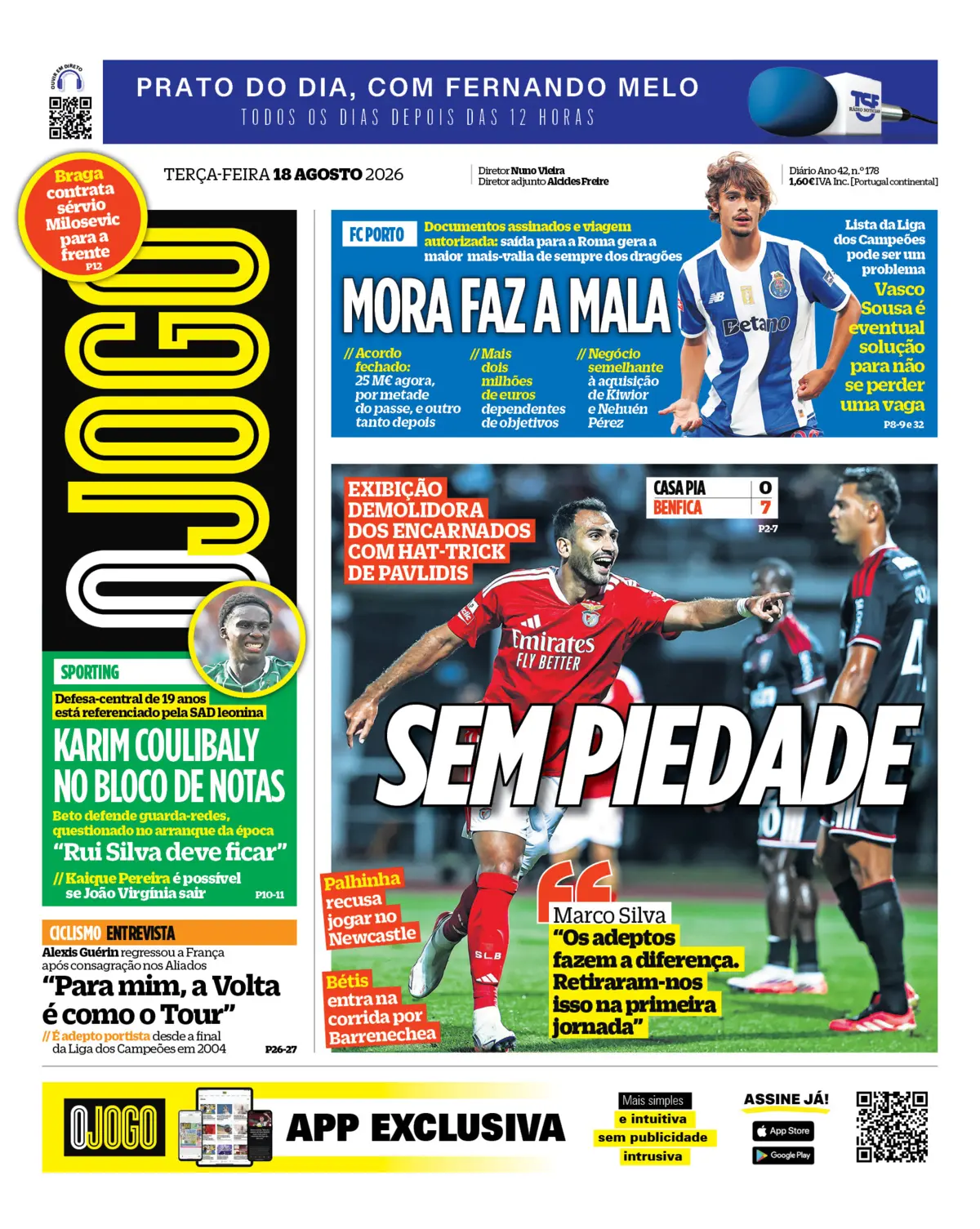 Capa O Jogo de 18/08/2026 — FC Porto