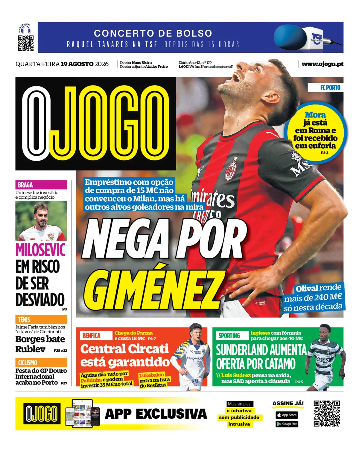 Capa O Jogo de 19/08/2026 — FC Porto