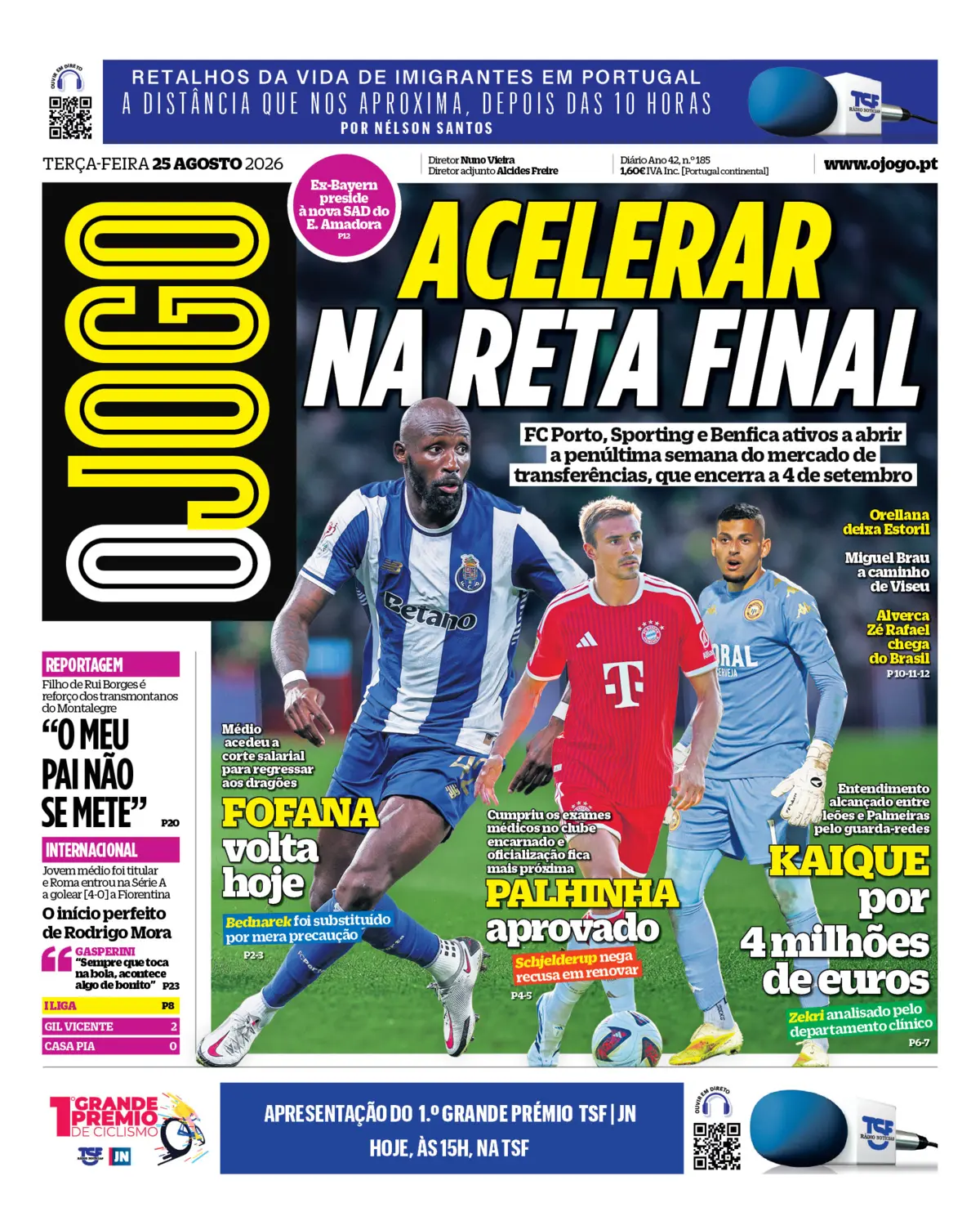 Capa O Jogo de 25/08/2026 — FC Porto