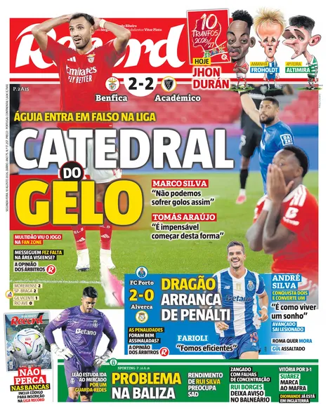 Capa do Jornal “Record” – 10/08/2026