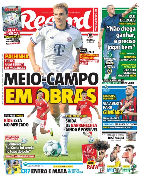 Capa Record de 22/08/2026 — FC Porto