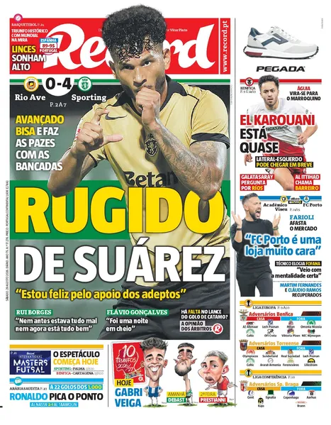 Capa Record de 29/08/2026 — FC Porto
