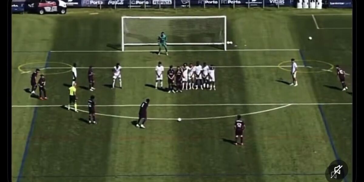 O golo de Samu no jogo frente à Académica em destaque