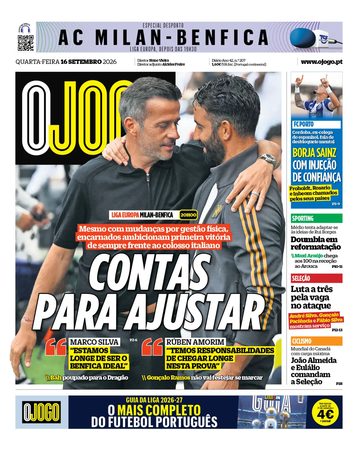 Capa O Jogo de 16/09/2026 — FC Porto