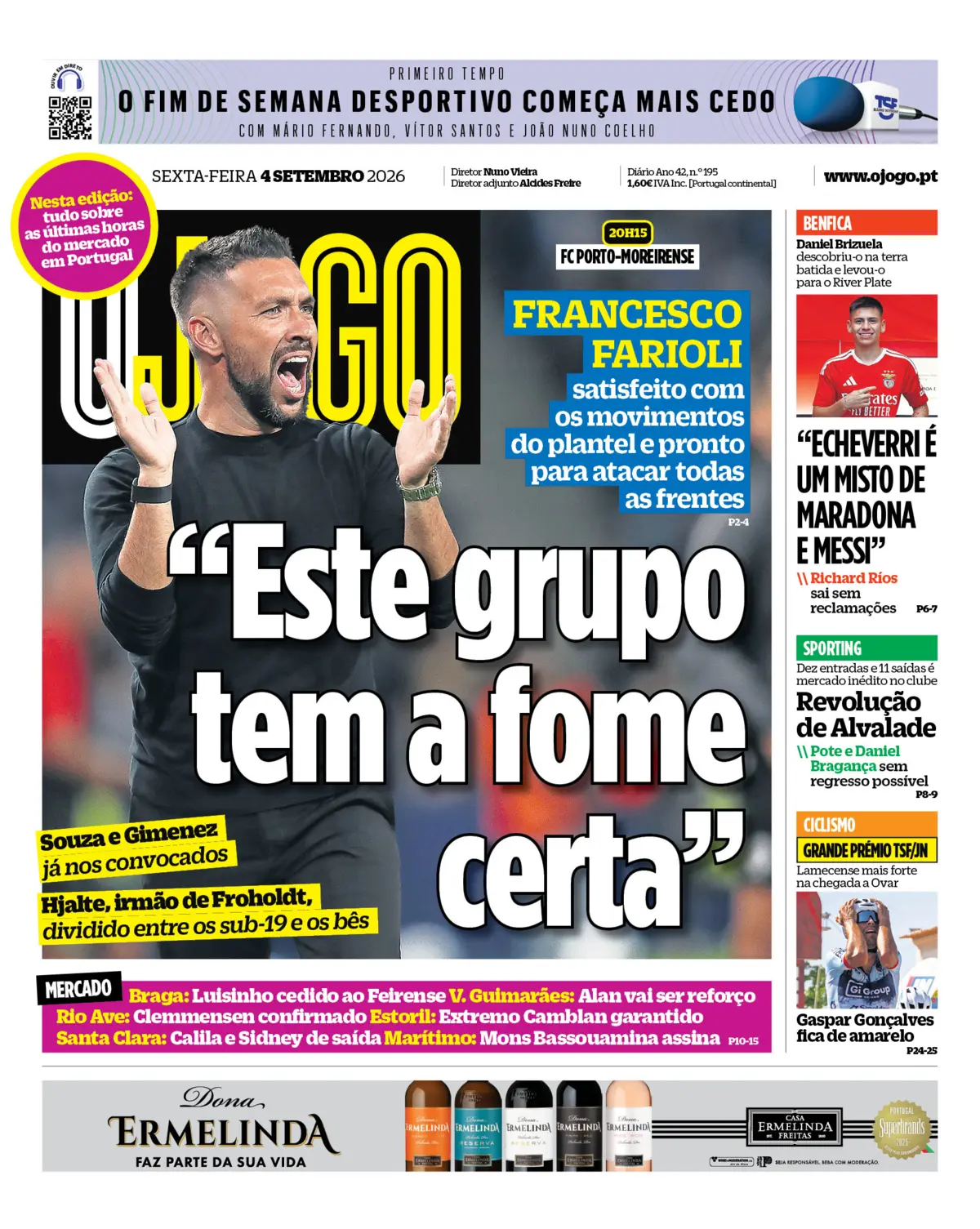 Capa O Jogo de 04/09/2026 — FC Porto