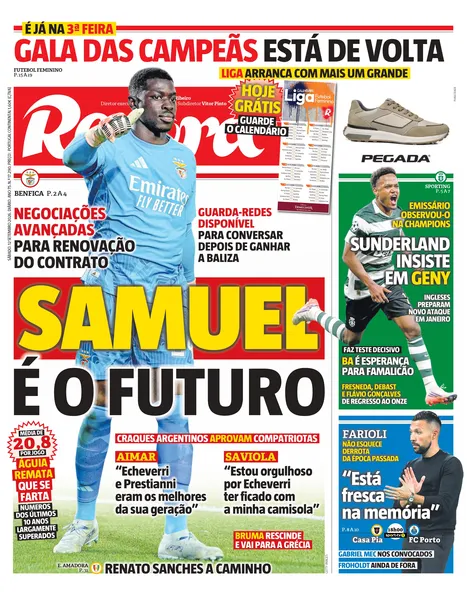 Capa Record de 12/09/2026 — FC Porto