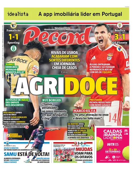 Capa Record de 14/09/2026 — FC Porto