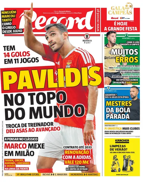 Capa Record de 15/09/2026 — FC Porto