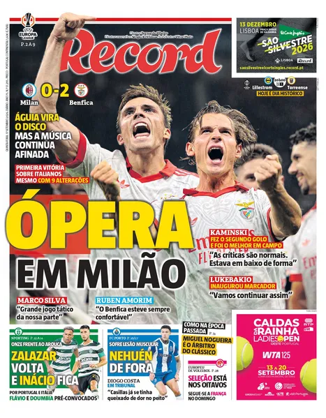 Capa Record de 17/09/2026 — FC Porto