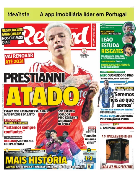 Capa Record de 18/09/2026 — FC Porto