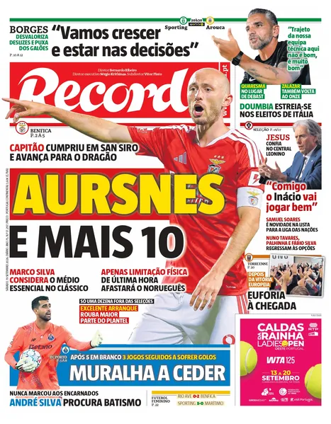 Capa Record de 19/09/2026 — FC Porto