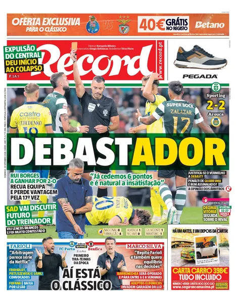 Capa Record de 20/09/2026 — FC Porto