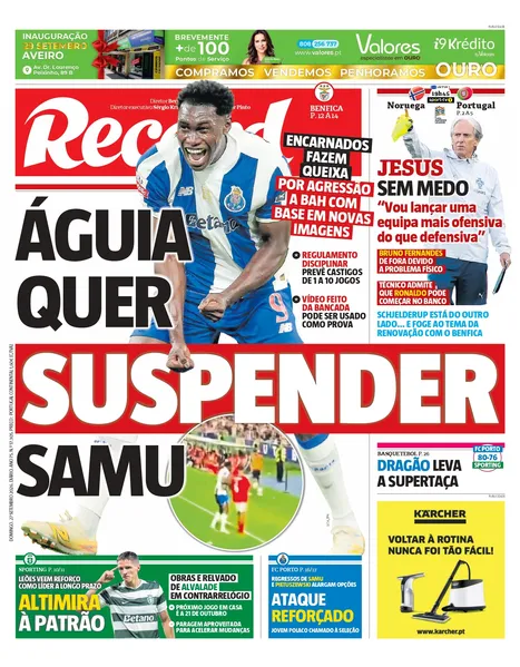 Capa Record de 27/09/2026 — FC Porto