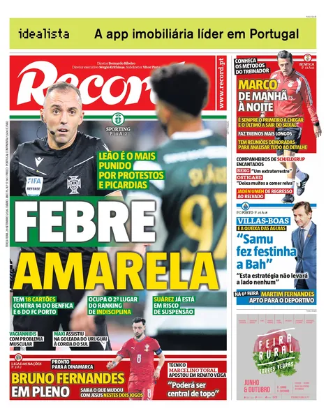 Capa Record de 29/09/2026 — FC Porto