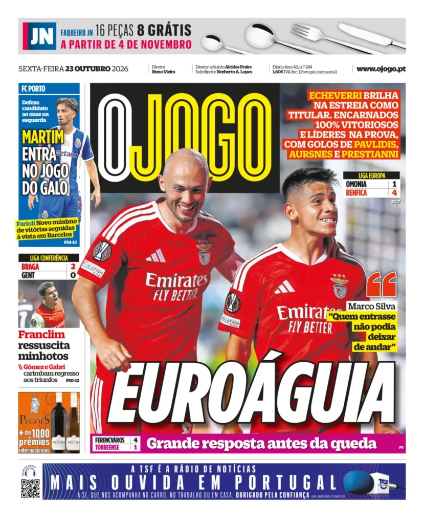 Capa O Jogo de 23/10/2026 — FC Porto