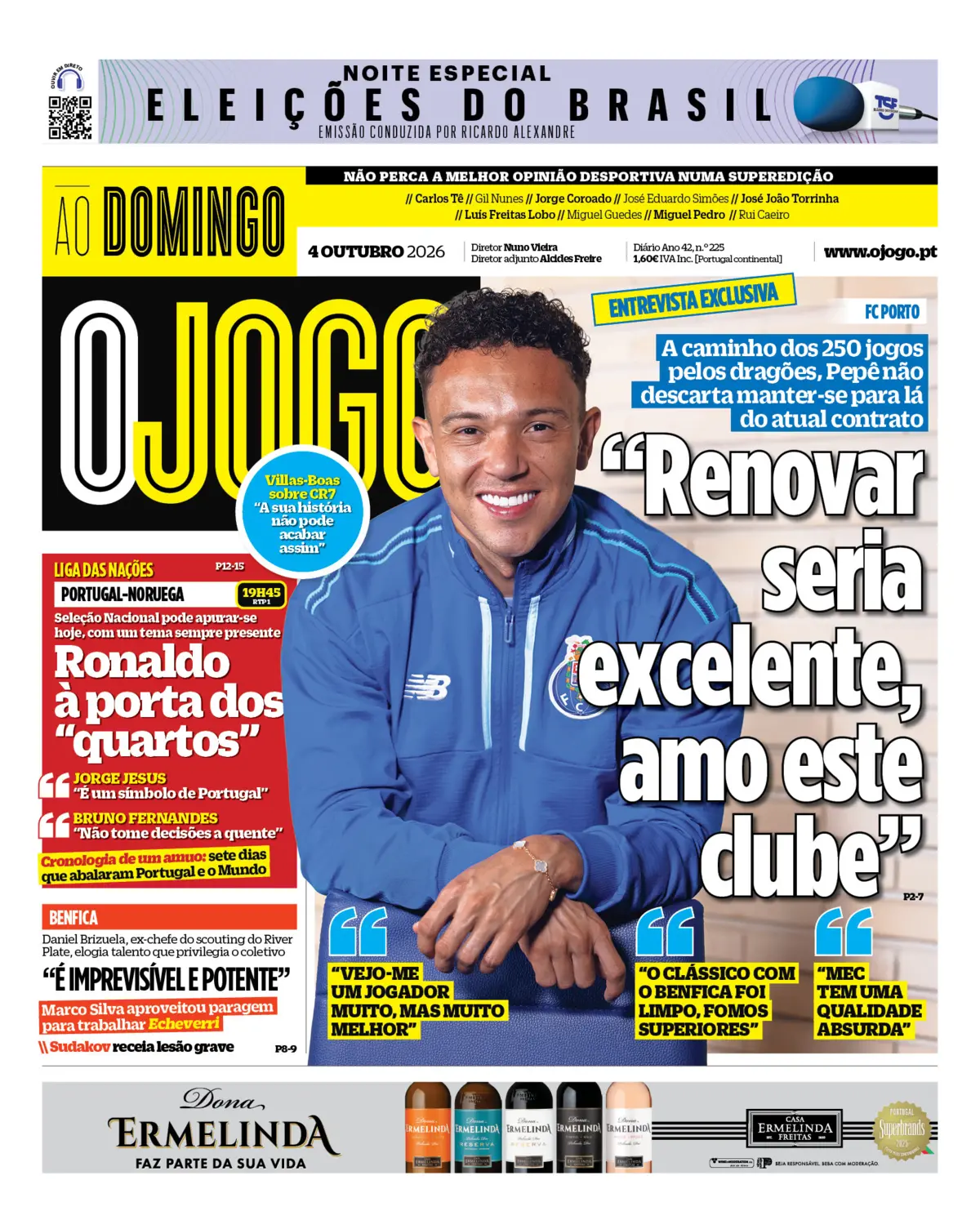 Capa O Jogo de 04/10/2026 — FC Porto
