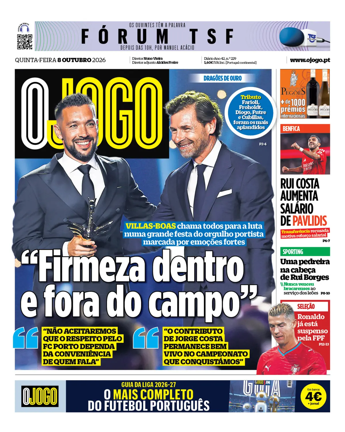 Capa O Jogo de 08/10/2026 — FC Porto