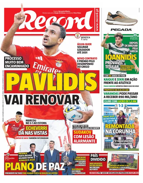 Capa Record de 03/10/2026 — FC Porto