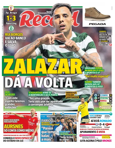 Capa do Jornal “Record” – 10/10/2026