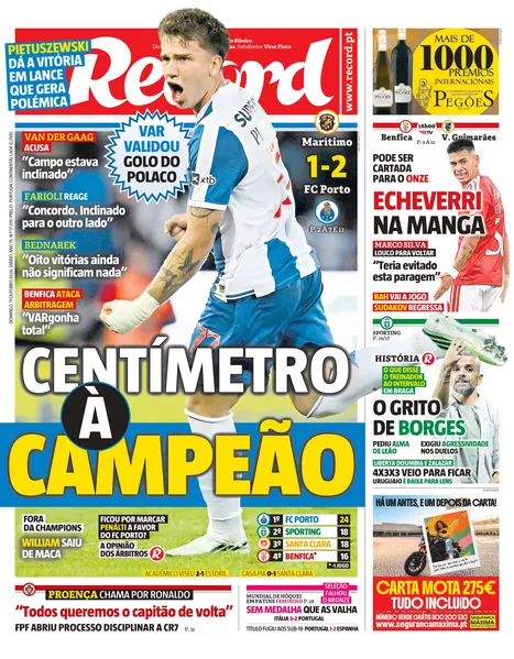 Capa Record de 11/10/2026 — FC Porto
