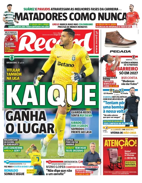 Capa Record de 24/10/2026 — FC Porto