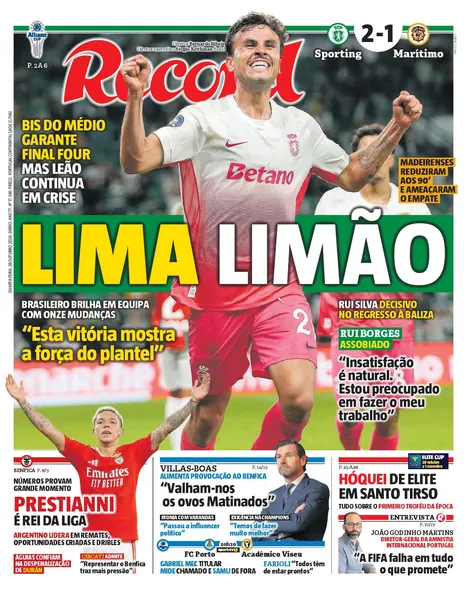 Capa Record de 28/10/2026 — FC Porto