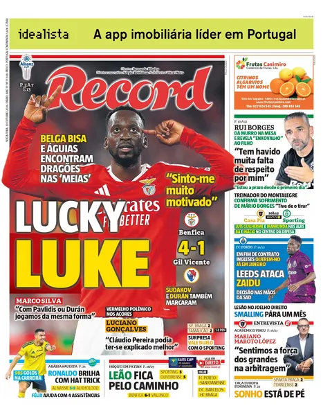 Capa Record de 30/10/2026 — FC Porto